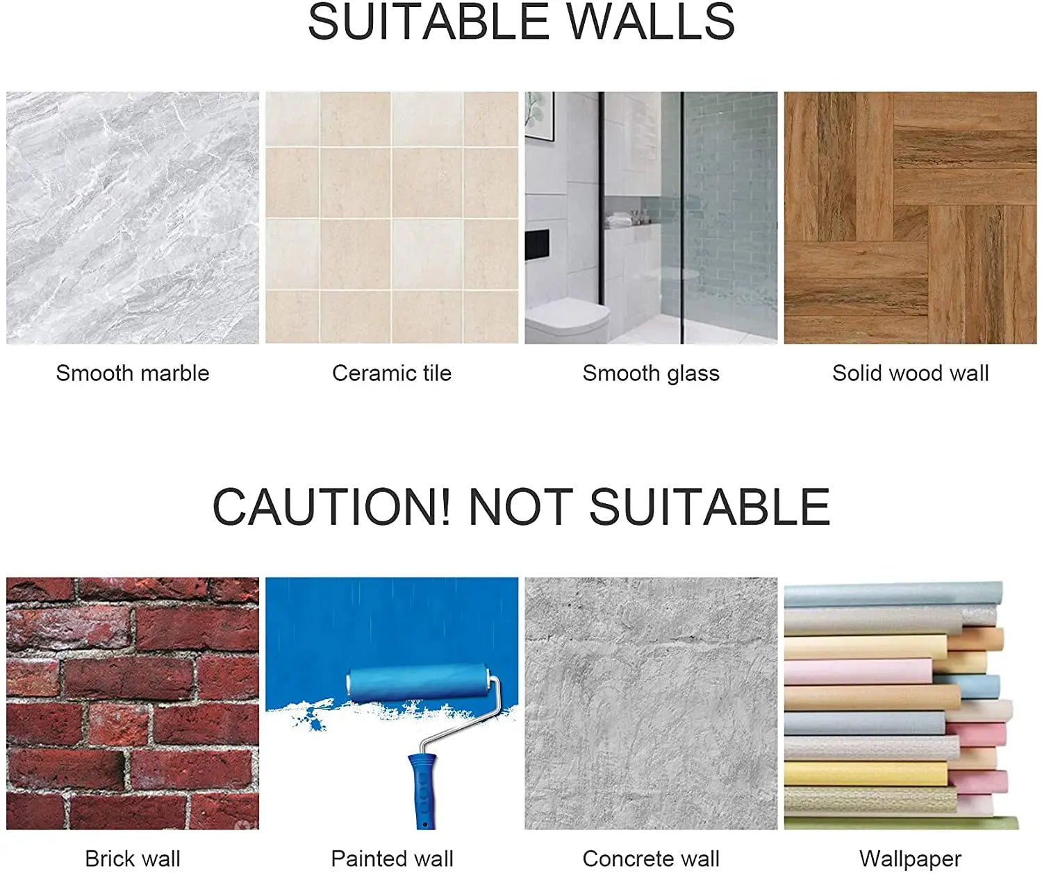 Kit 2/4 Unidades Gancho Adesivo de Parede em Aço Inox 304 (Sem Furos)