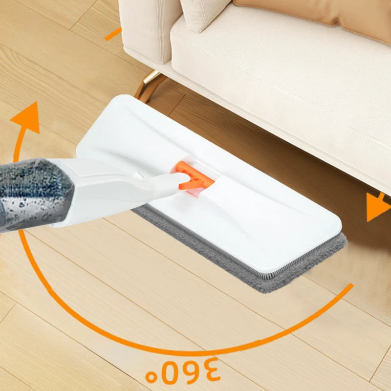 Mop Spray 360°: Limpeza Prática com Borrifador Integrado