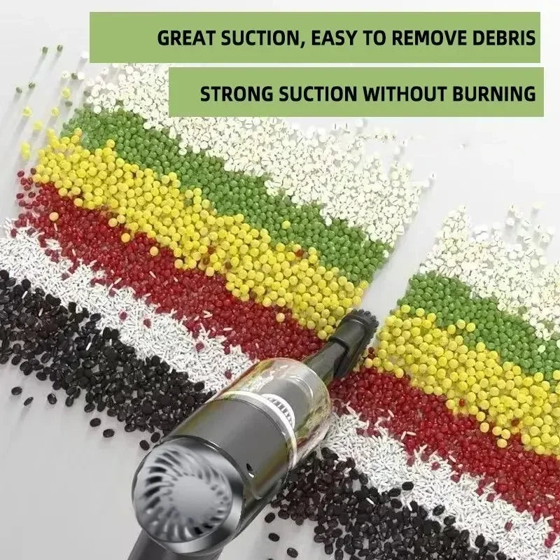 Mini Aspirador de Pó Portátil Sem Fio 5500PA para Carro e Casa