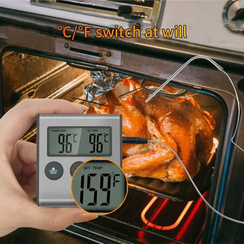 Termômetro Culinário Digital Sem Fio para Churrasco e Forno