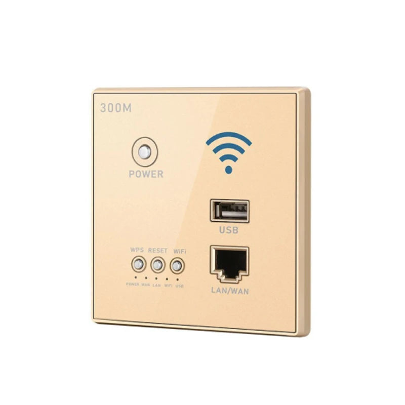 Roteador Wifi de Parede 300Mbps com Tomada USB Integrada