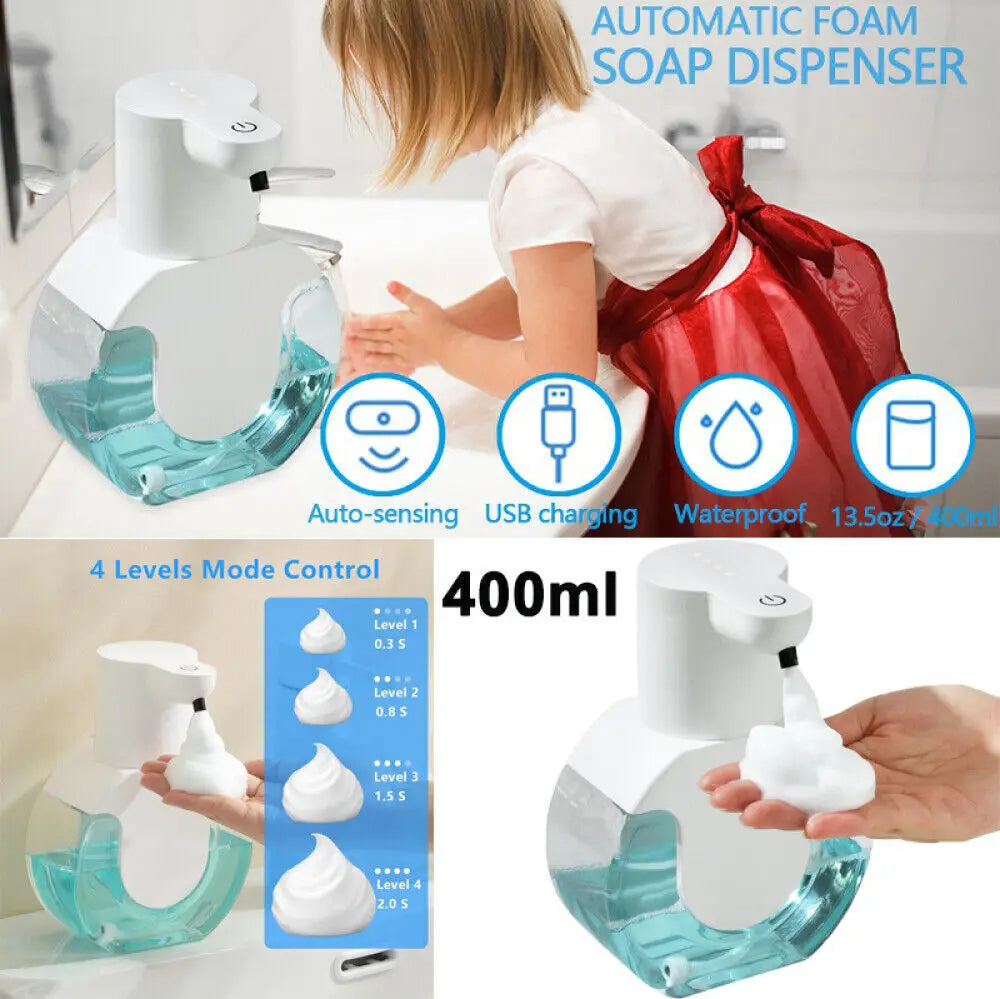 Saboneteira Automática de Espuma para Parede ou Bancada (4 Níveis)