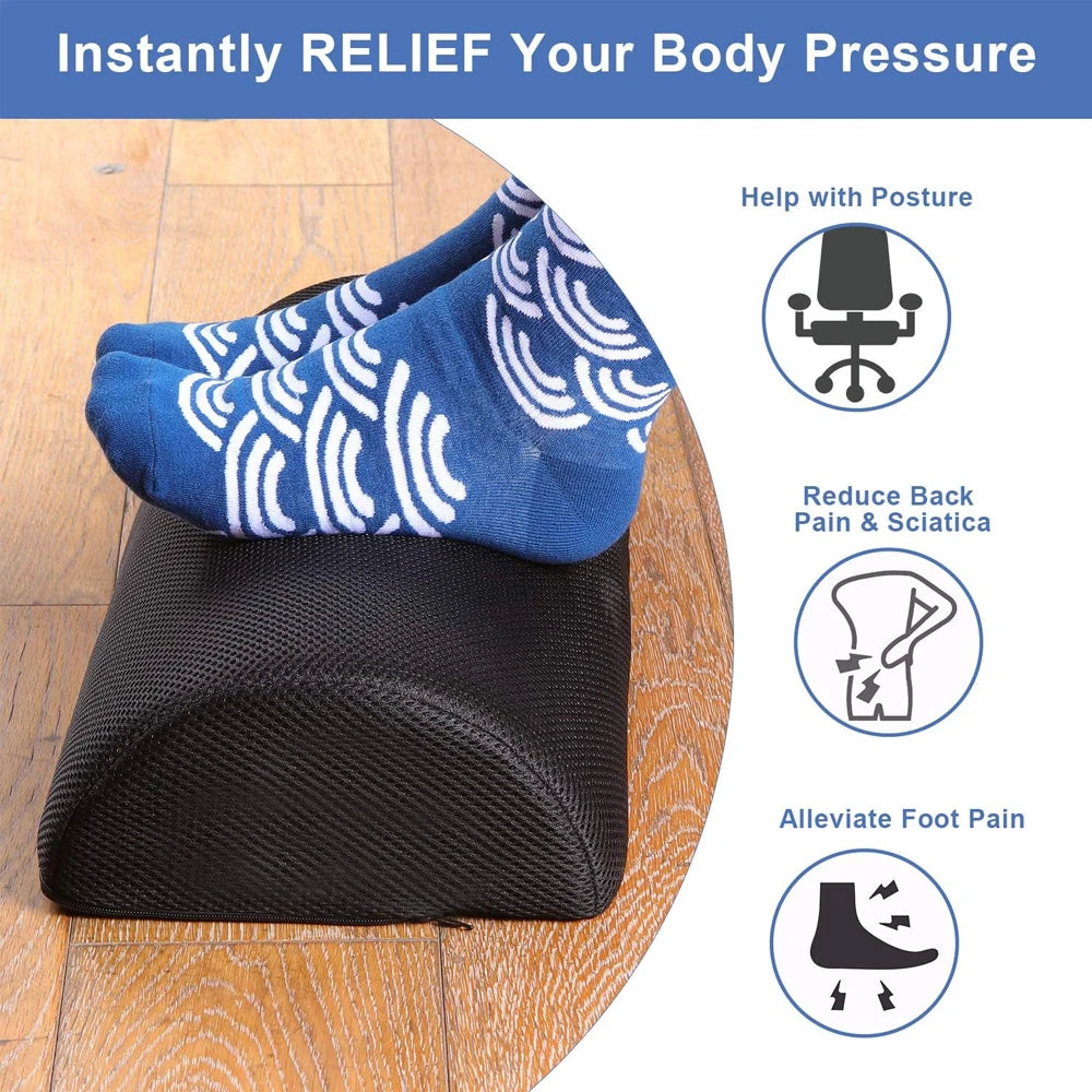 Descanso de Pé para Escritório e Home Office (Almofada Ergonômica)