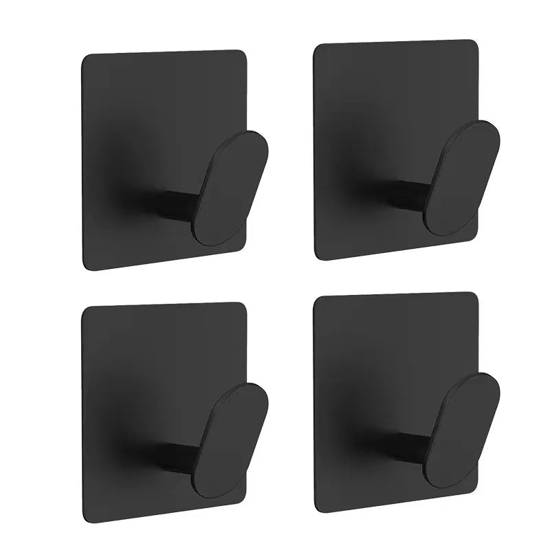 Kit 2/4 Unidades Gancho Adesivo de Parede em Aço Inox 304 (Sem Furos)