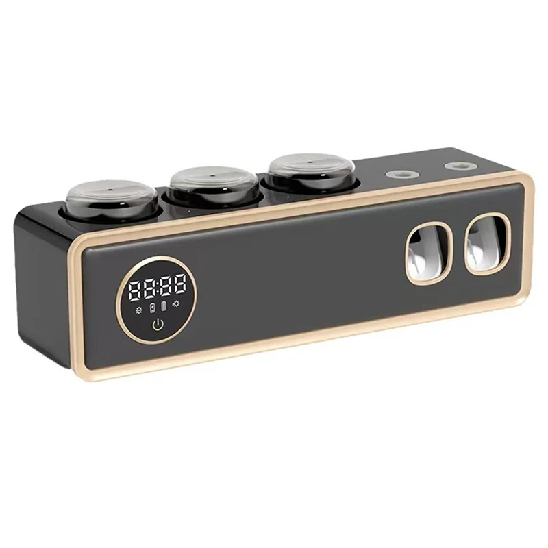 Esterilizador de Escovas UV com Suporte de Parede e Espremedor de Pasta