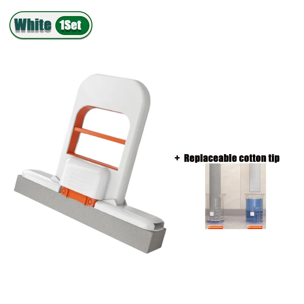 Mini Mop Portátil de Mão com Kit, Auto-Torção - Para Pias e Mesas