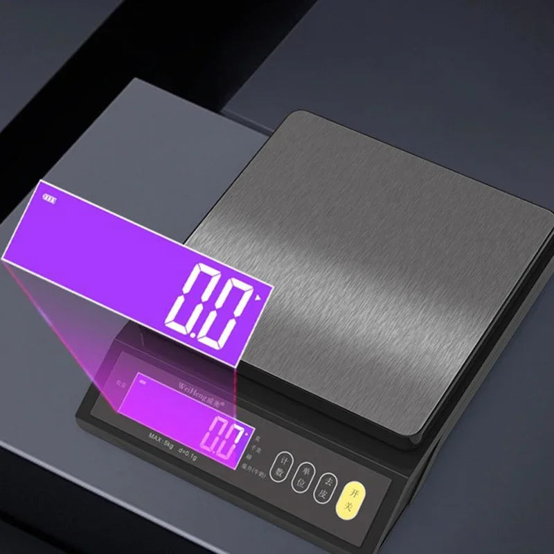 Balança Digital Recarregável Alta Precisão À Prova D'água (Inox)