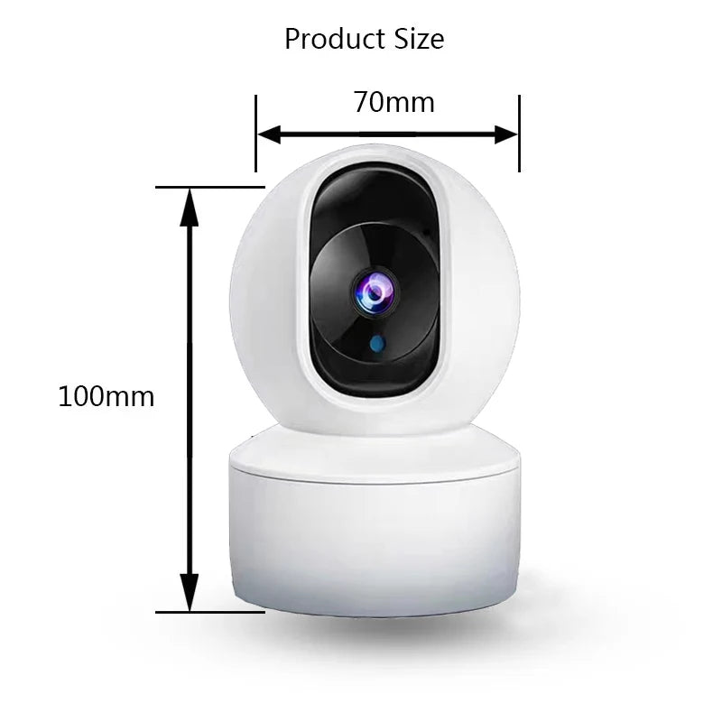 Câmera de Segurança 360°: Com Visão Noturna e Detecção de Movimento