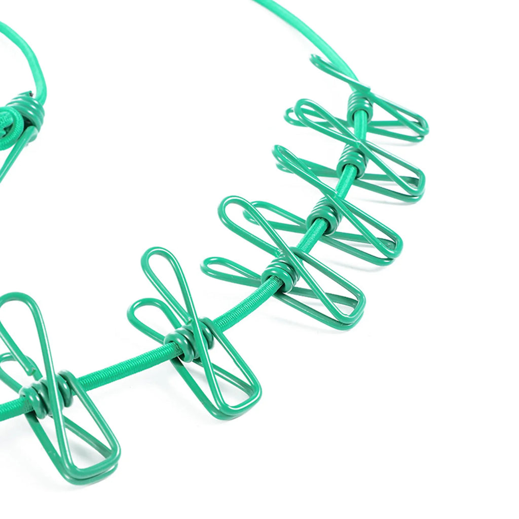 Varal de Viagem Retrátil (1.8m) com 12 Prendedores