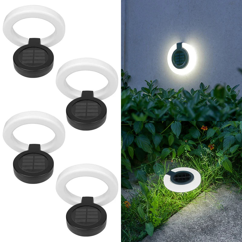 1/4 Unidades Luminária Solar para Jardim com Acendimento Automático (Luz Branca/Quente)