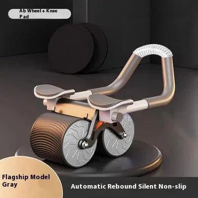 Roda Abdominal Dupla com Suporte para Celular (Exercício em Casa)