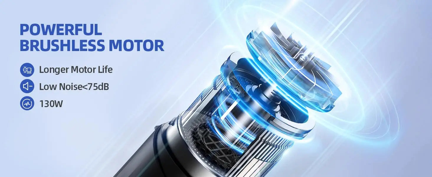 Mini Aspirador e Soprador Sem Fio 18000PA (Motor Brushless)