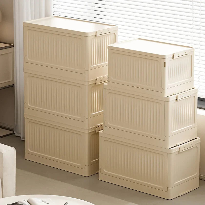 Caixa Organizadora Dobrável com Tampa (Empilhável/Multiuso)