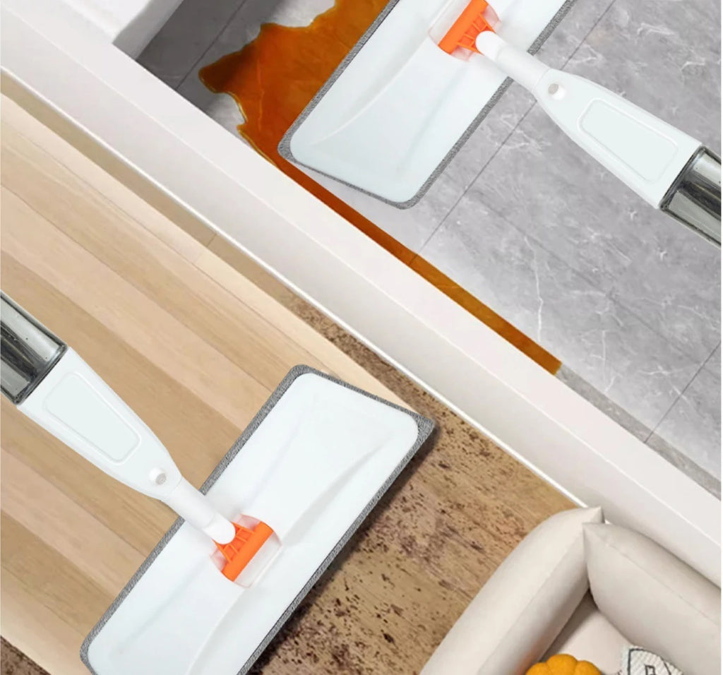 Mop Spray 360°: Limpeza Prática com Borrifador Integrado