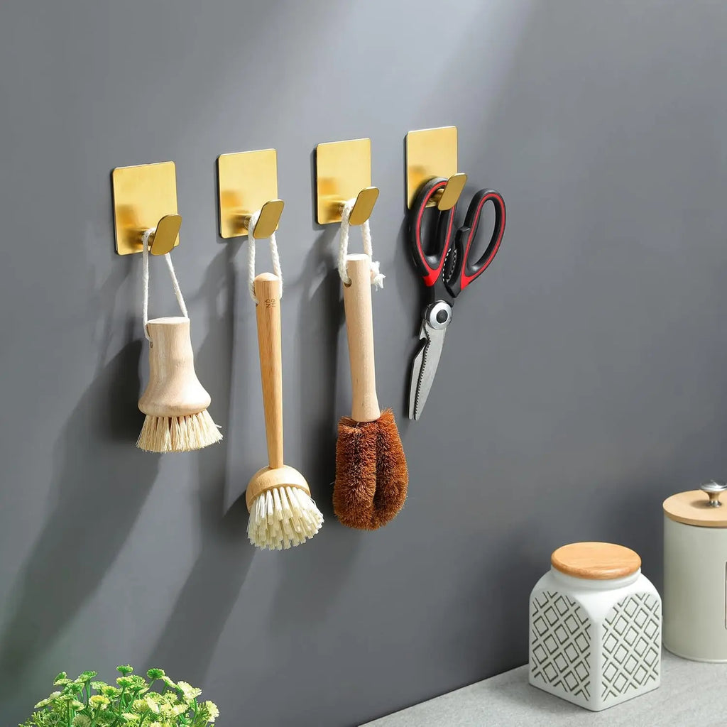 Gancho Adesivo de Aço Inox 304 à Prova d'Água (Alta Fixação)