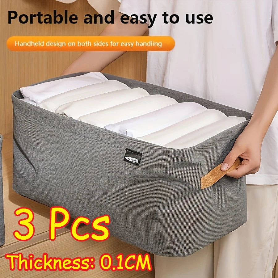 Kit Organizador de Gavetas Dobrável para Organizar Guarda-Roupa e Closet