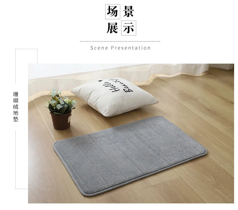 Tapete de Banheiro Macio Espuma de Memória (Alta Absorção)