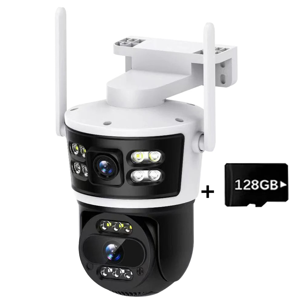 Câmera IP à Prova d'Água (IP66) com Lente Dupla e Visão Noturna Colorida