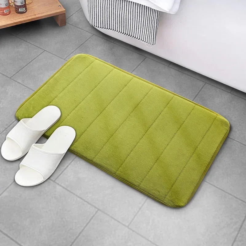 Tapete de Banheiro Macio Espuma de Memória (Alta Absorção)