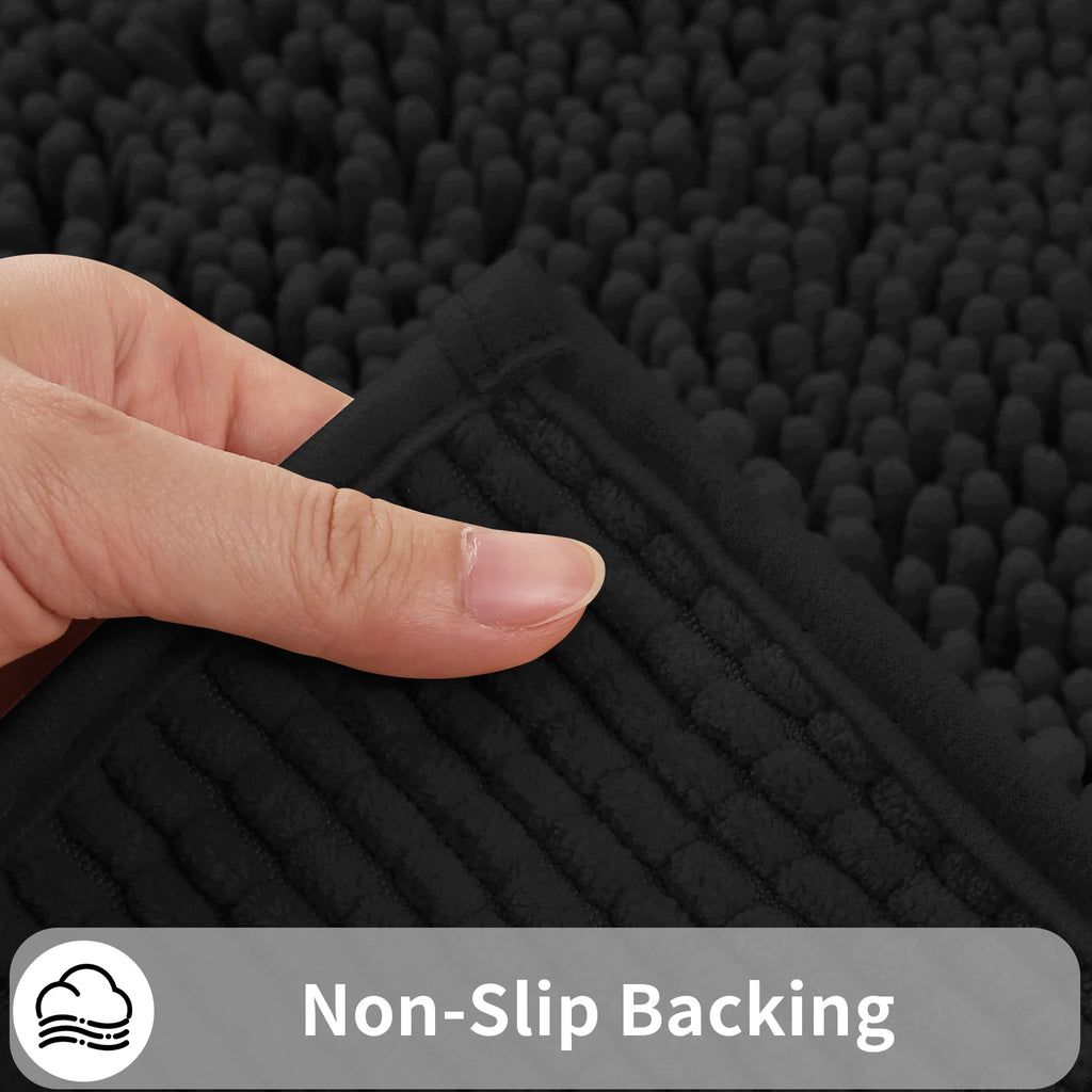 Kit 2 Tapetes Banheiro Microfibra Super Macio (Alta Absorção)