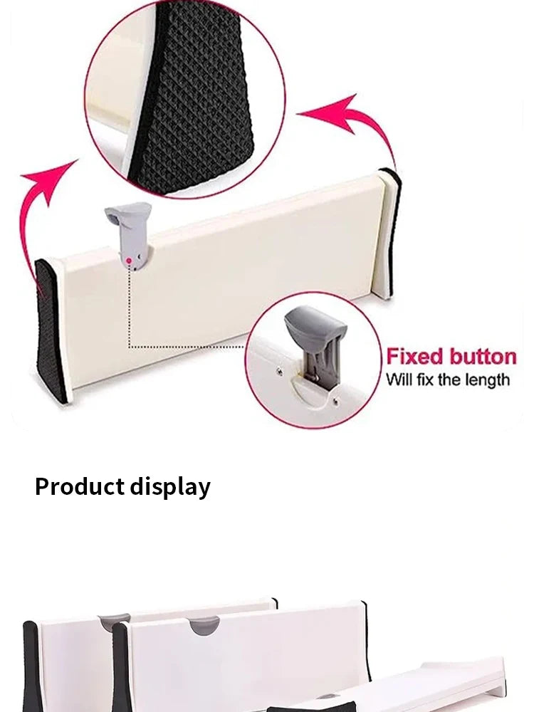 Divisória de Gaveta Ajustável e Retrátil para Organização
