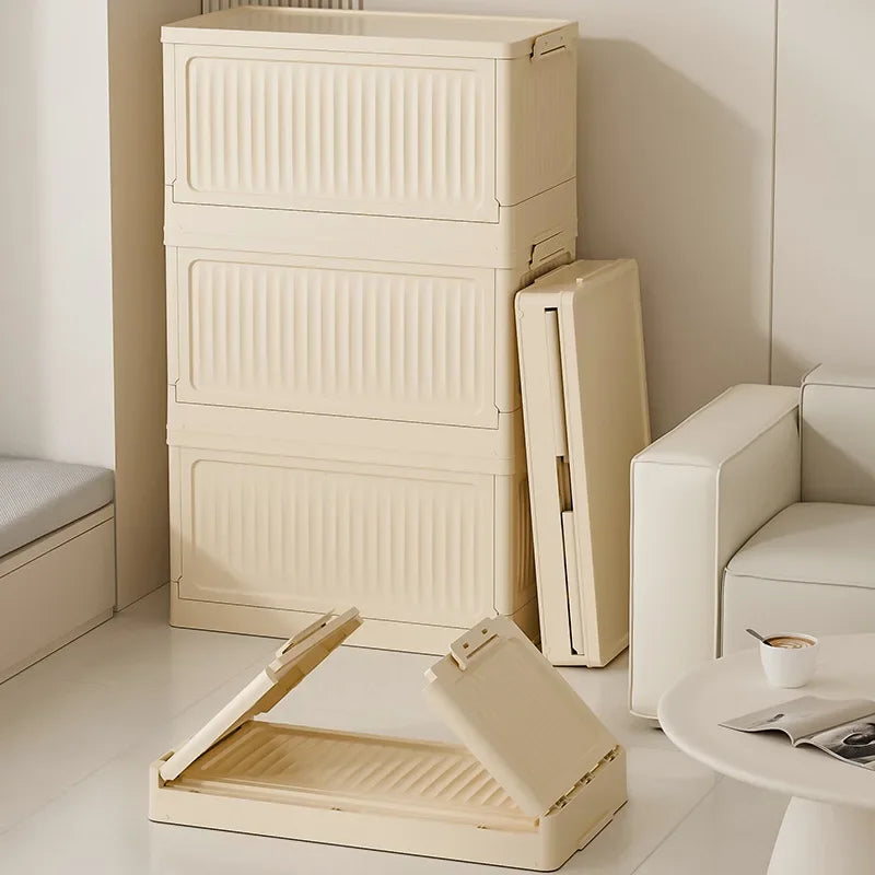 Caixa Organizadora Dobrável com Tampa (Empilhável/Multiuso)