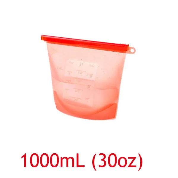 Saco Hermético de Silicone (1 Peça): Livre de BPA