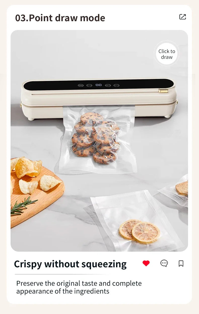 Máquina Seladora Automática 30cm: Múltiplos Modos (Seco/Úmido)