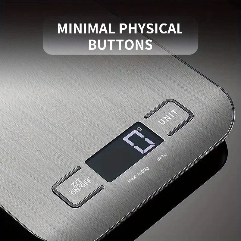 Balança Eletrônica de Cozinha: Display LCD e Capacidade de 10kg