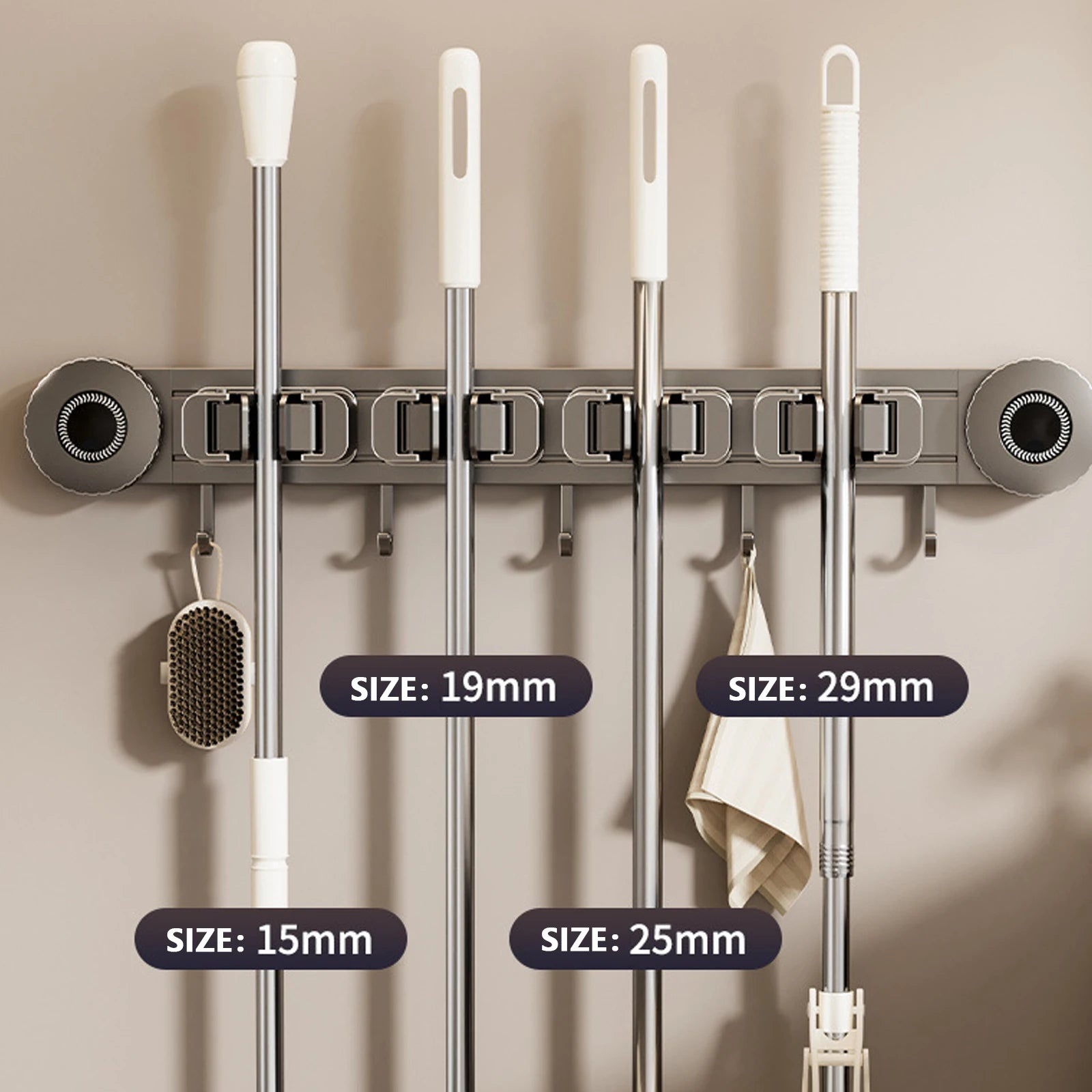 Kit Suporte de Parede Sem Furos com Fixação por Ventosa