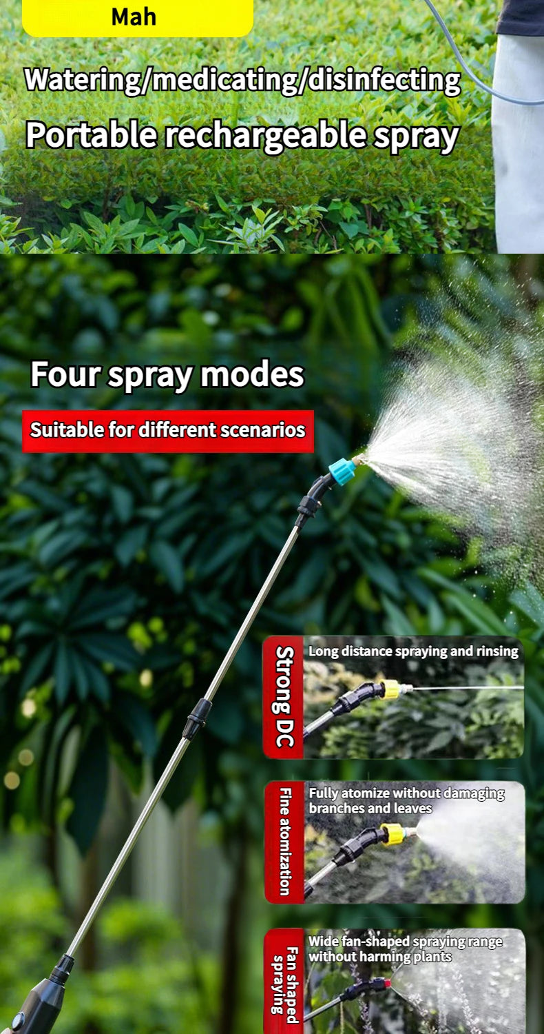 Pulverizador Elétrico para Jardinagem - Ferramenta de Jardim de Alta Pressão