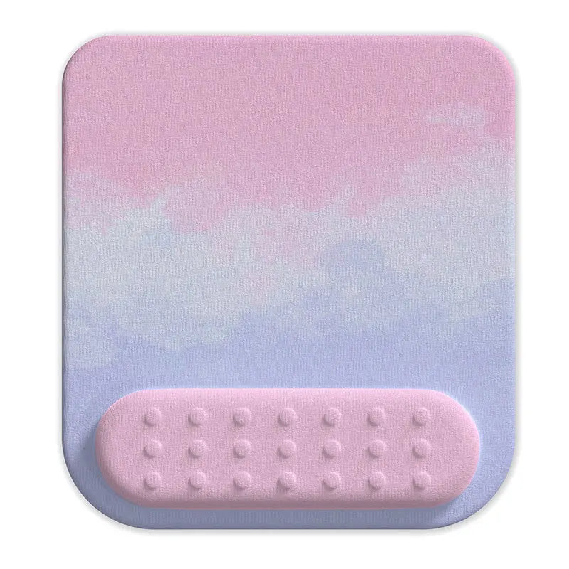 Kit Apoio de Pulso Ergonômico para Teclado e Mouse (Memory Foam)