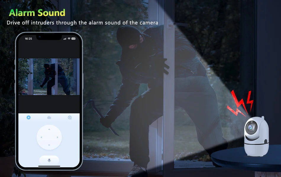 Câmera de Segurança Interna Wifi com Rastreamento Automático (2.4G e 5G)