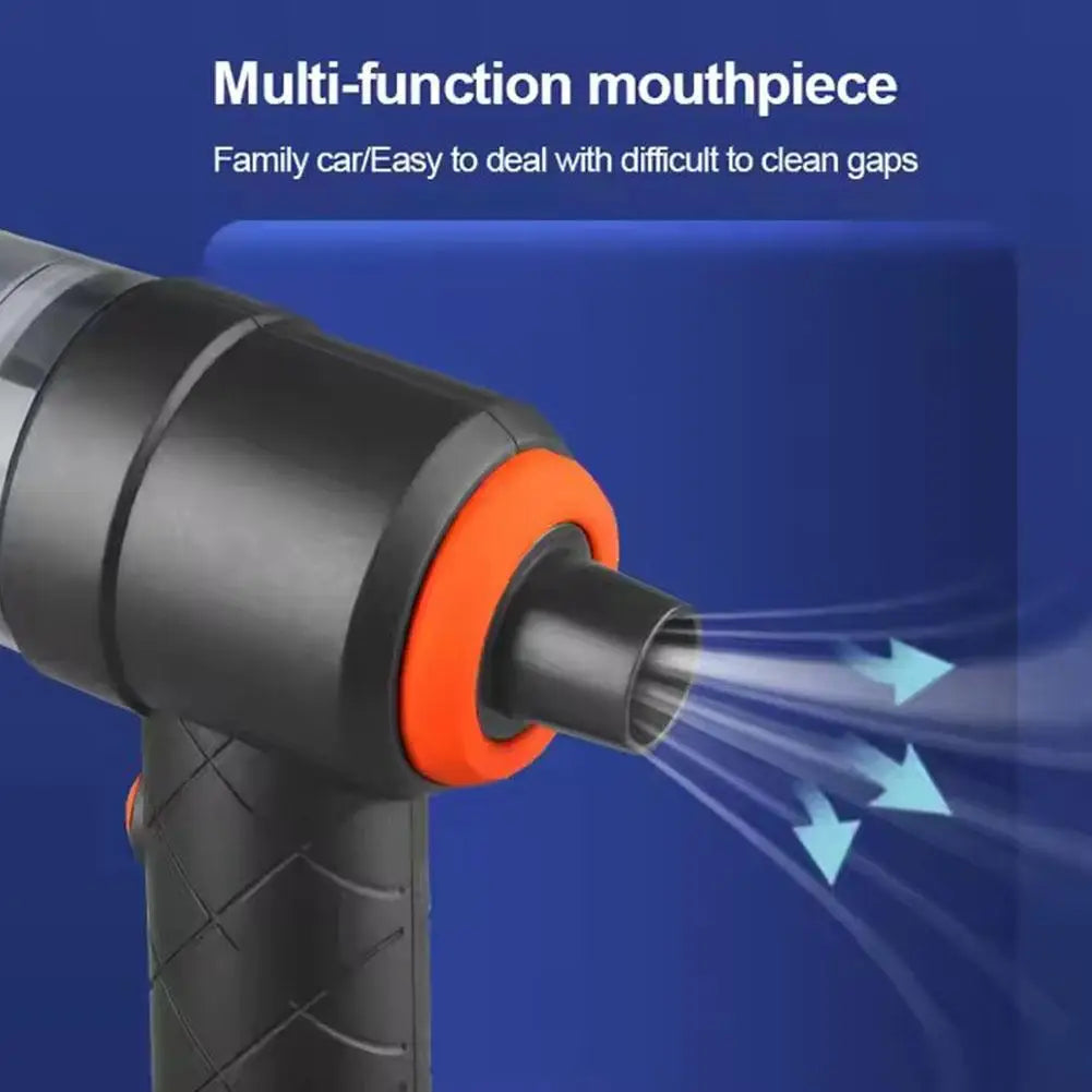 Mini Aspirador de Pó Portátil Sem Fio para Carro e Casa (120W)