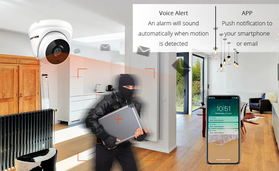 Câmera de Segurança IP Wifi 1080p com Visão Noturna