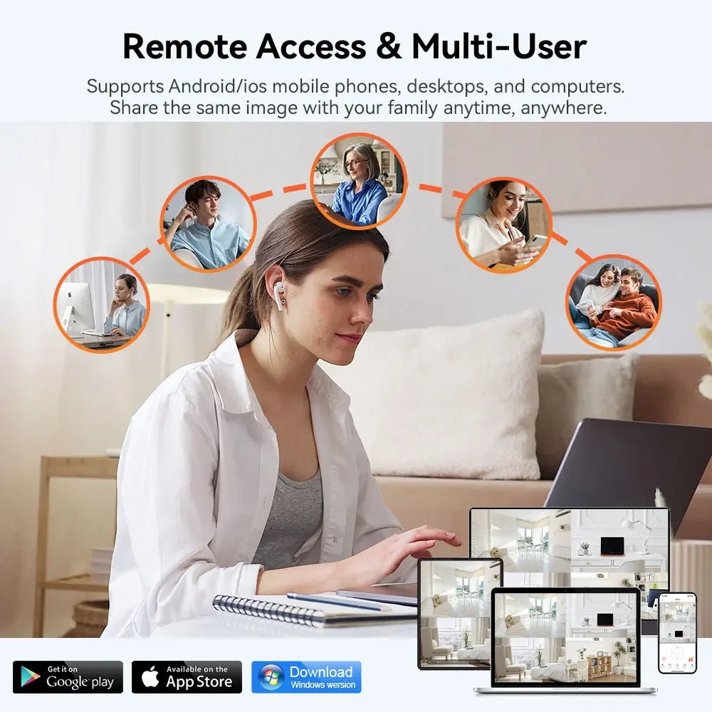 Câmera de Segurança Wifi 5MP Sem Fio com Bateria e Visão Noturna