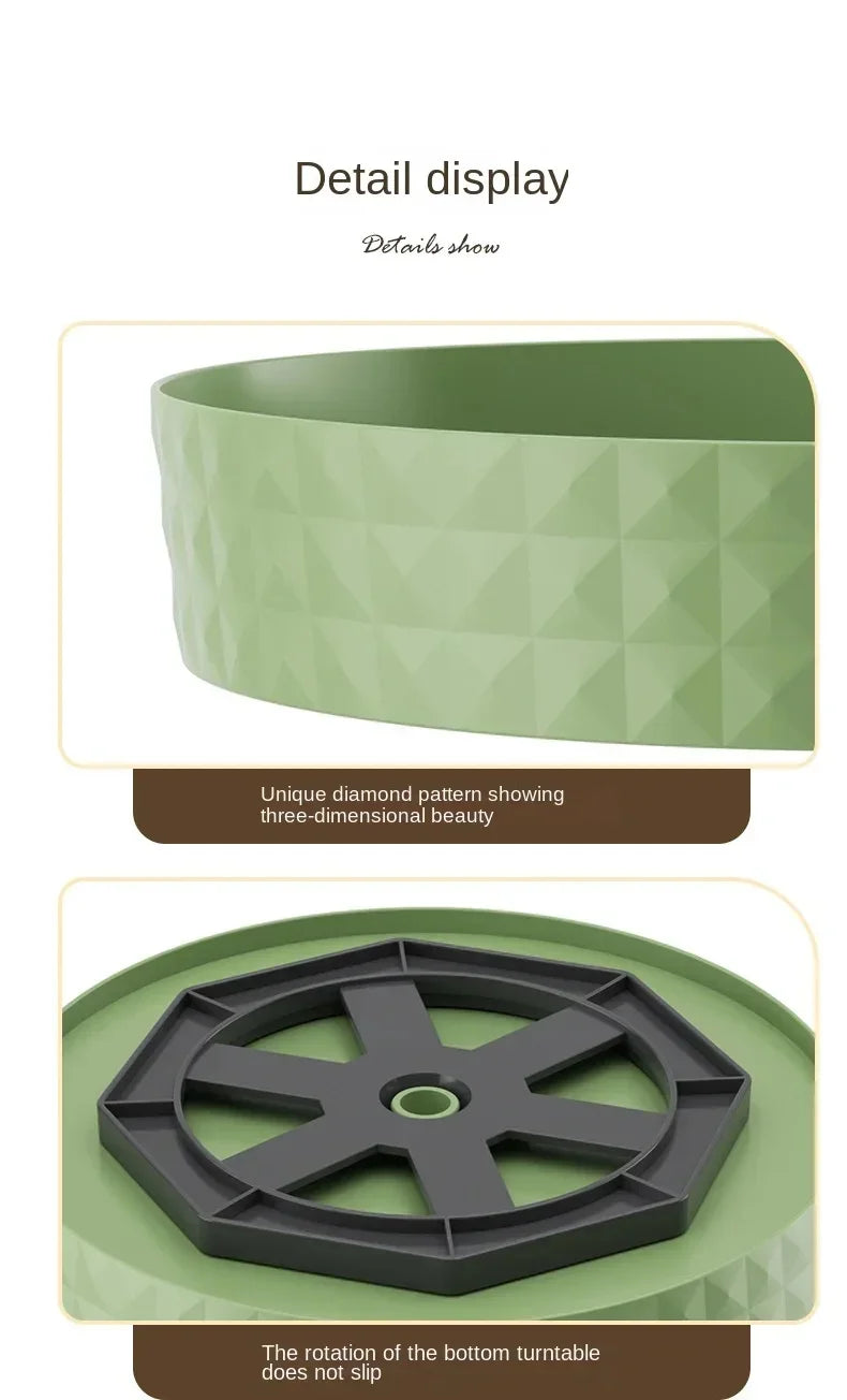 Bandeja Giratória 360° Multiuso para Armário de Cozinha e Bancada