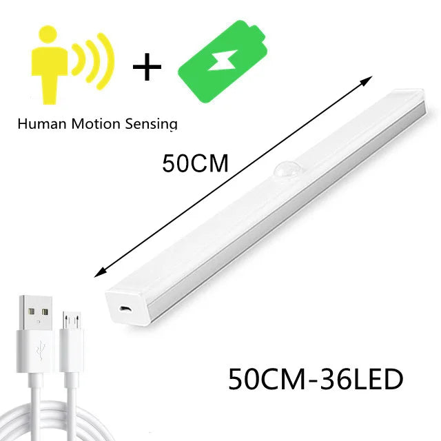 Luminária LED Inteligente com Sensor de Movimento (Magnética e Recarregável)