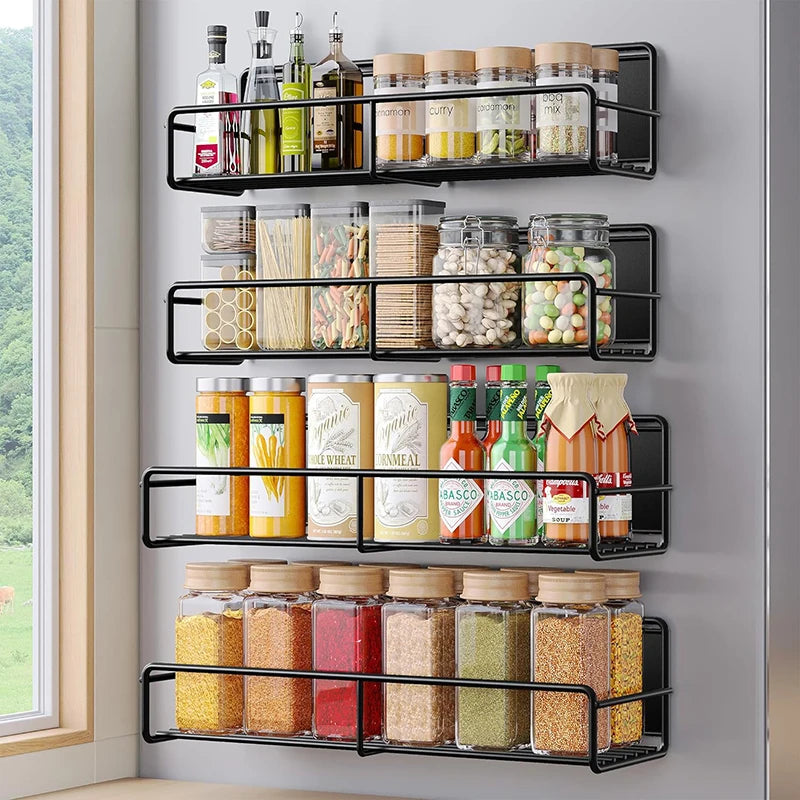 Kit com 2 Prateleiras Magnéticas para Geladeira e Cozinha