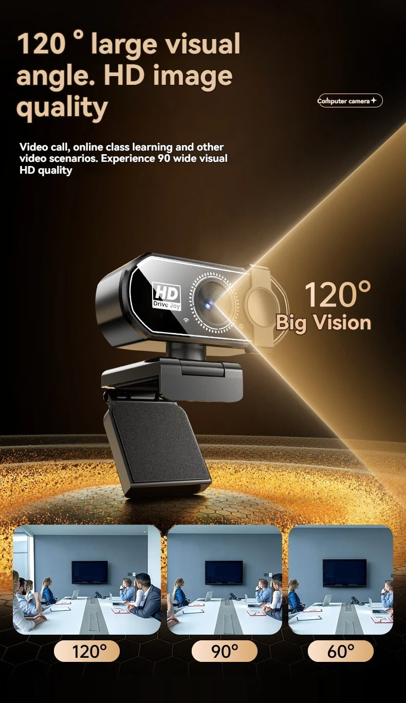 Webcam Xiaomi Q27 (4K/2K/1080p) com Microfone e Foco Automático