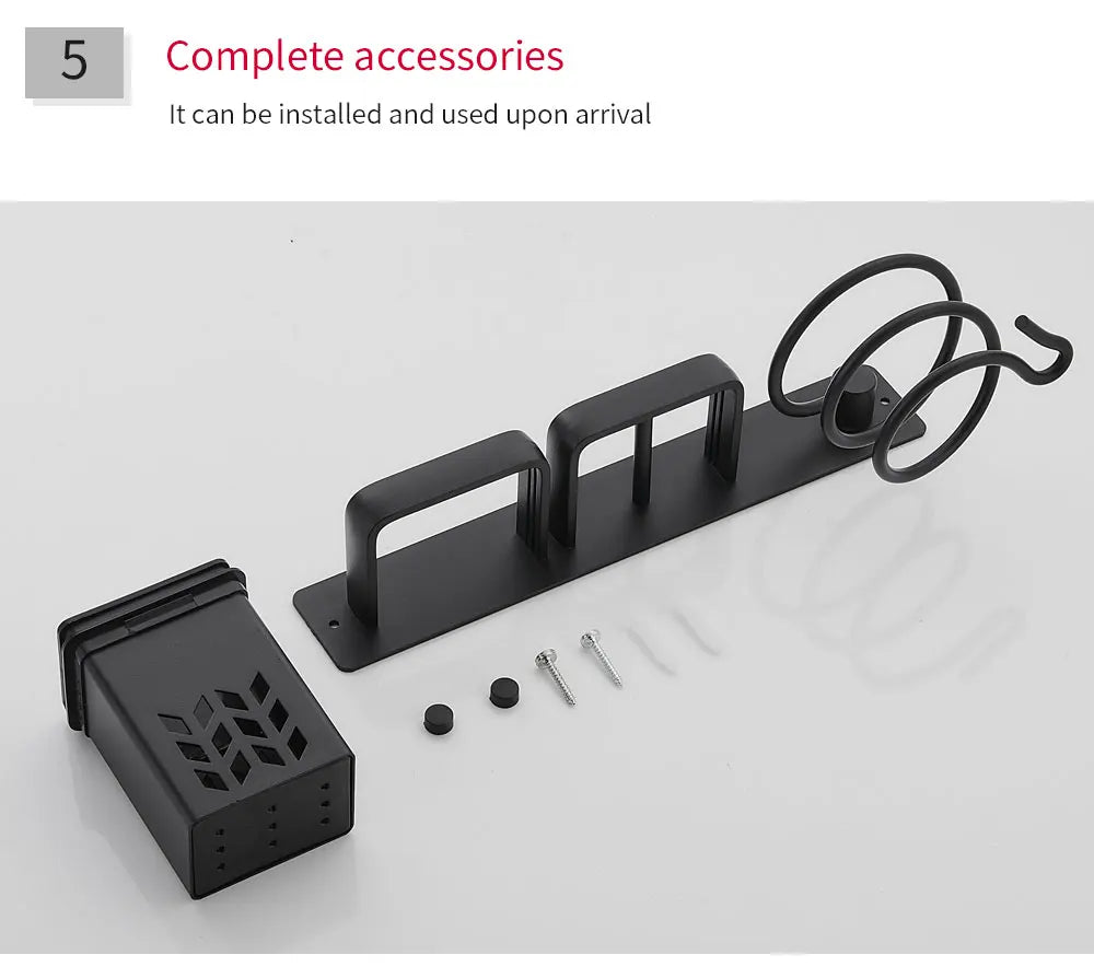 Prateleira de Canto em Alumínio para Acessórios de Banheiro FALANGSHI