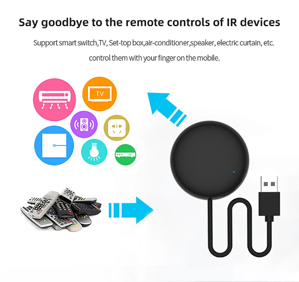 Controle Remoto Universal Inteligente Tuya Wifi IR (Compatível com Alexa)