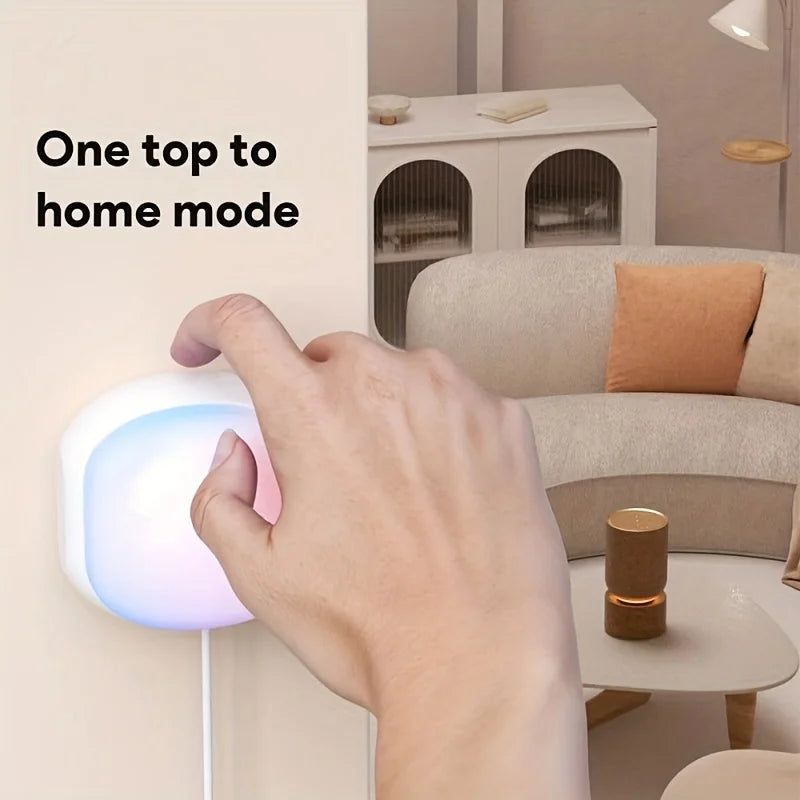 Central Inteligente Tuya com Luz RGB: Controle Tudo Pelo Celular