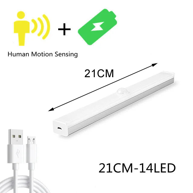 Luminária LED Inteligente com Sensor de Movimento (Magnética e Recarregável)