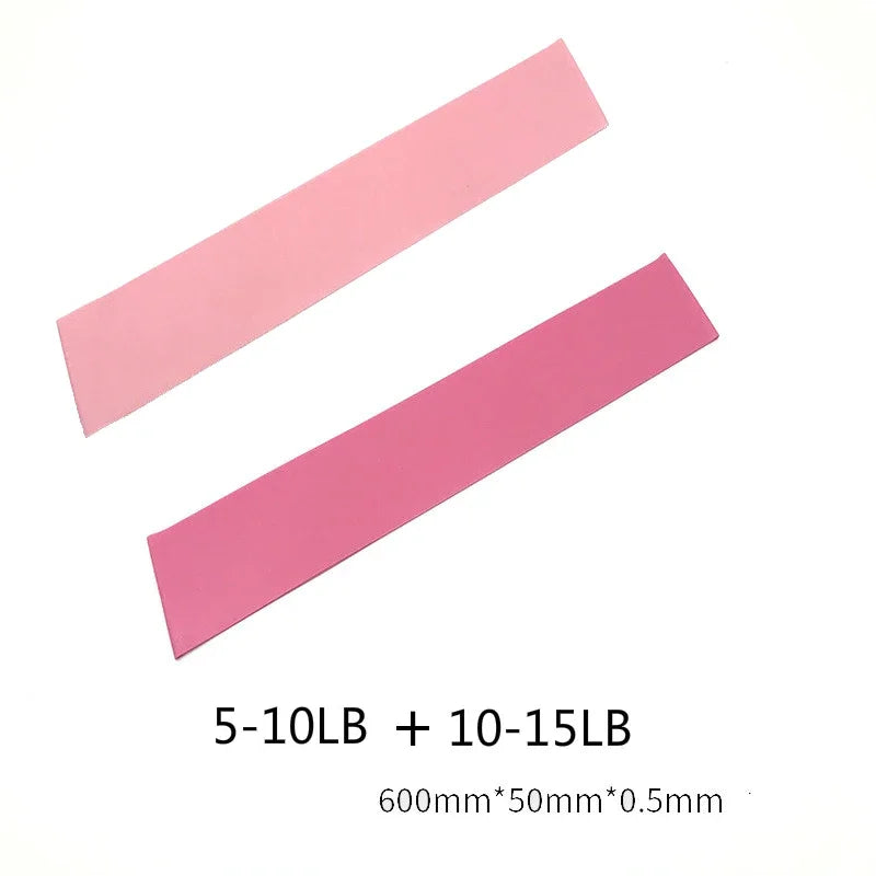 Kit 2 Faixas Elásticas Mini Band para Treino Funcional