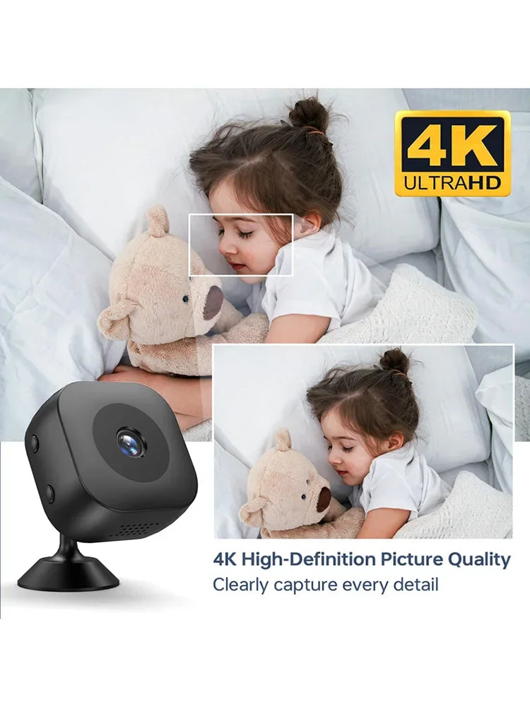 Mini Câmera de Segurança Wifi Xiaomi 4K com Detecção de Movimento