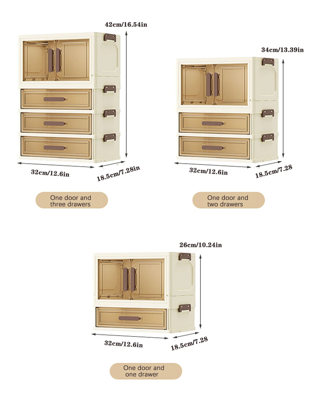 Organizador de Maquiagem Acrílico com Gavetas e Portas Magnéticas