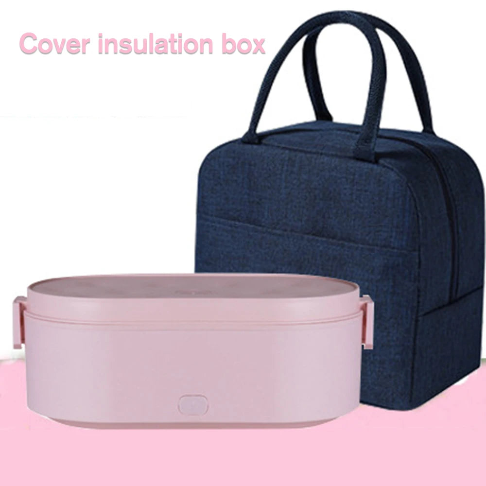 Aquecedor de Alimentos Portátil: Marmita Elétrica USB para Viagem (Inox)