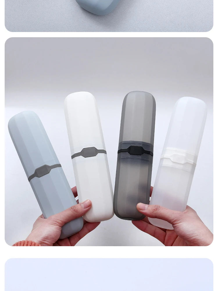 Estojo Porta Escova de Dente Portátil para Viagem (Kit com 1 ou 4)