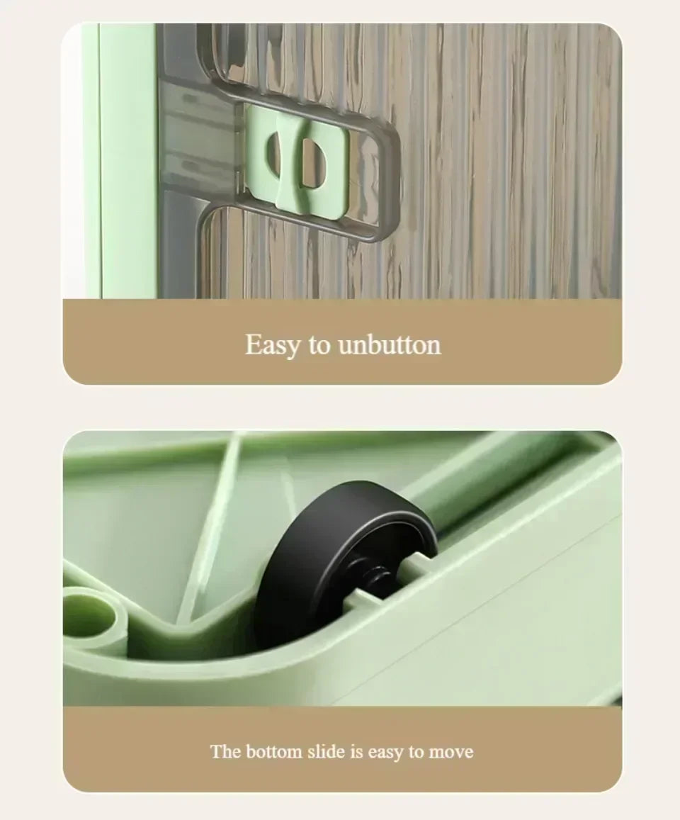 Baú Organizador Empilhável com Portas Frontais e Rodas